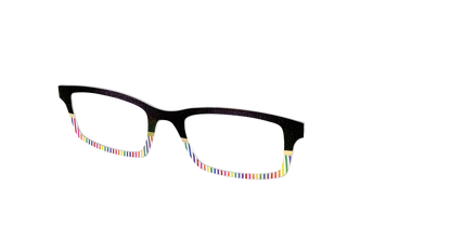 The Chic Pride Stripes Crystal with Gold Foil