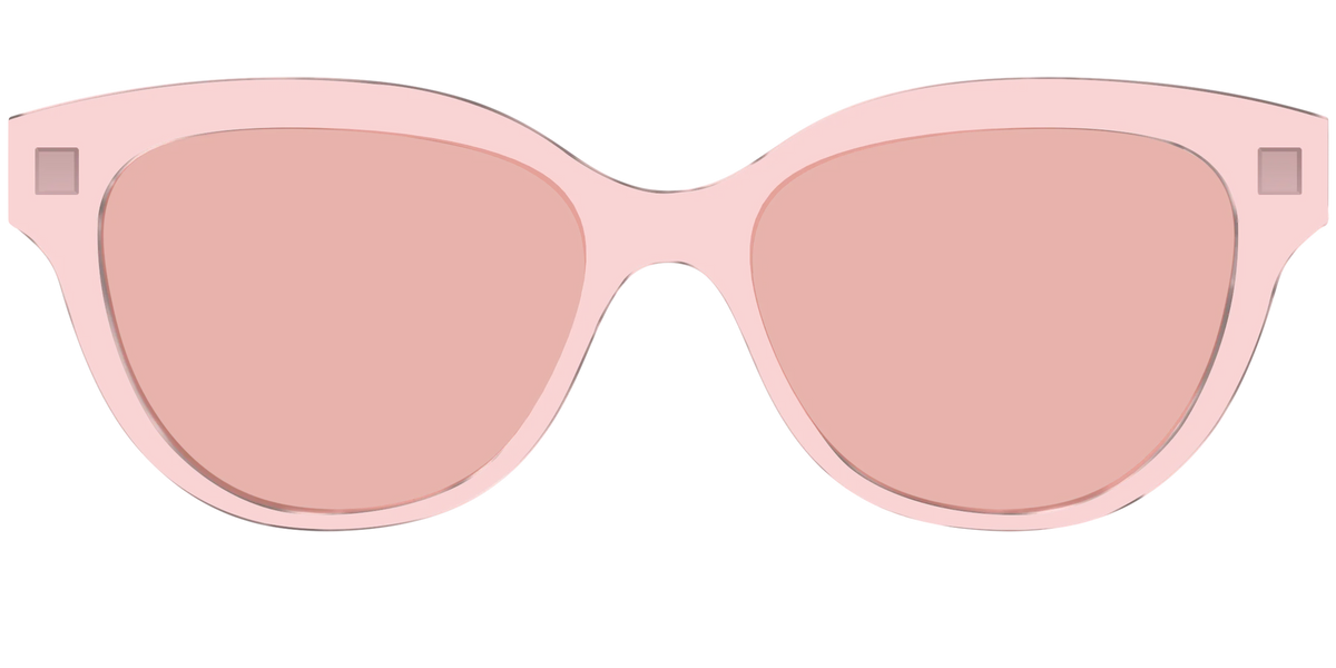 The Pink Crystal With Coral Pink Lens
