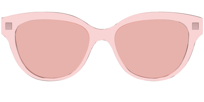 The Pink Crystal With Coral Pink Lens