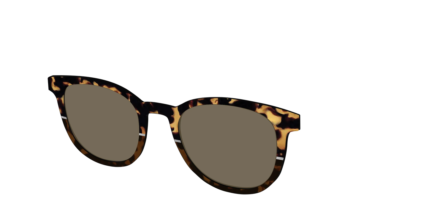The Polarized Chic Tortoise Split Sun Top