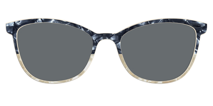 The Polarized Navy to Taupe Pearl Split Sun Top