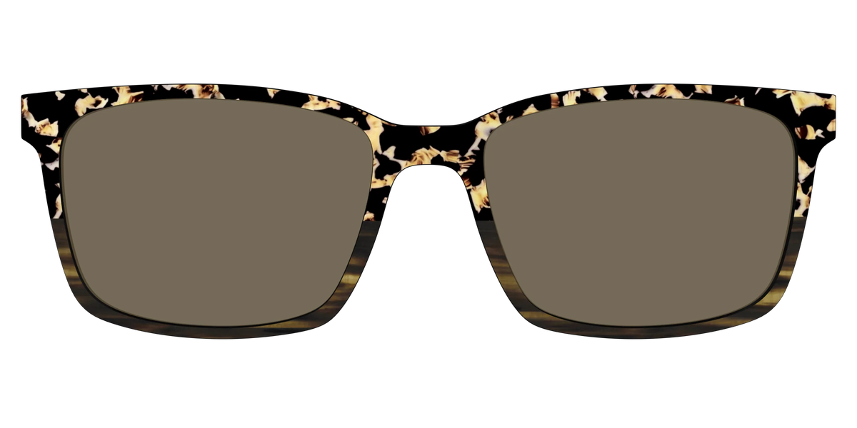 The Polarized Caramel Tortoise Horn Split Sun Top