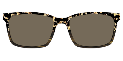 The Polarized Caramel Tortoise Horn Split Sun Top