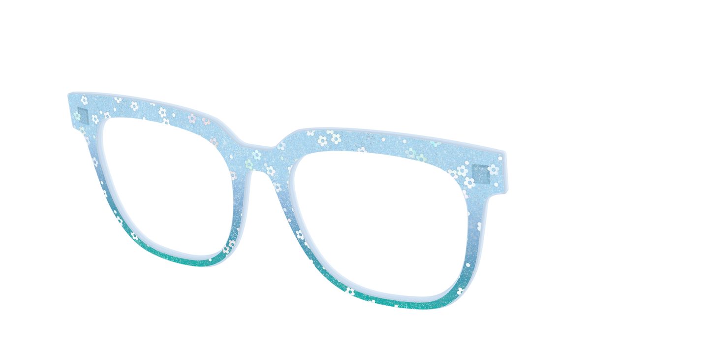 The Sky Blue Crystal with Daisy Glitter