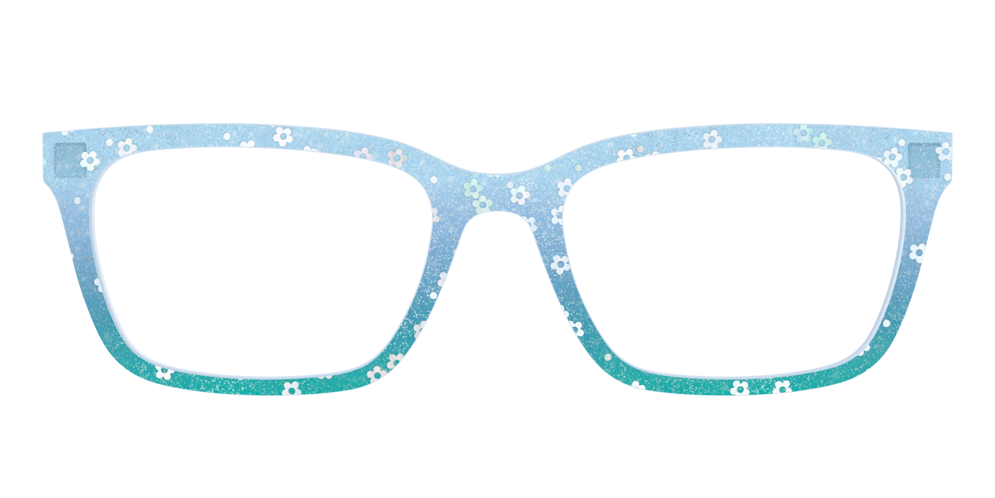 The Sky Blue Crystal with Daisy Glitter