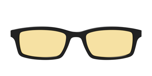 The Black With Citrine Yellow Lens