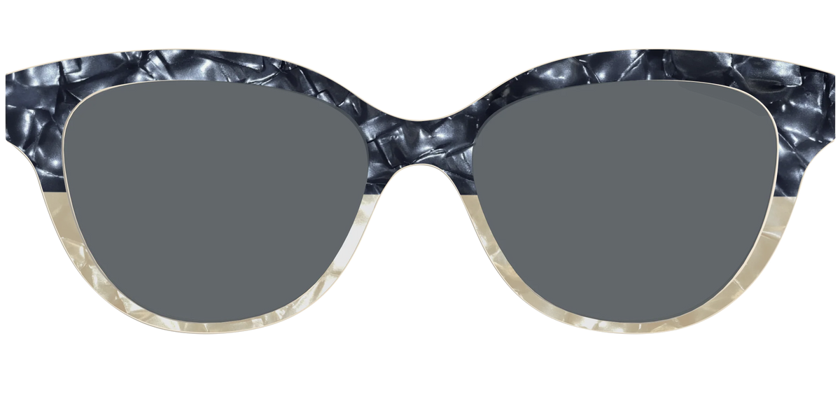 The Polarized Navy to Taupe Pearl Split Sun Top