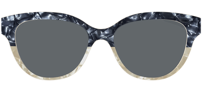 The Polarized Navy to Taupe Pearl Split Sun Top