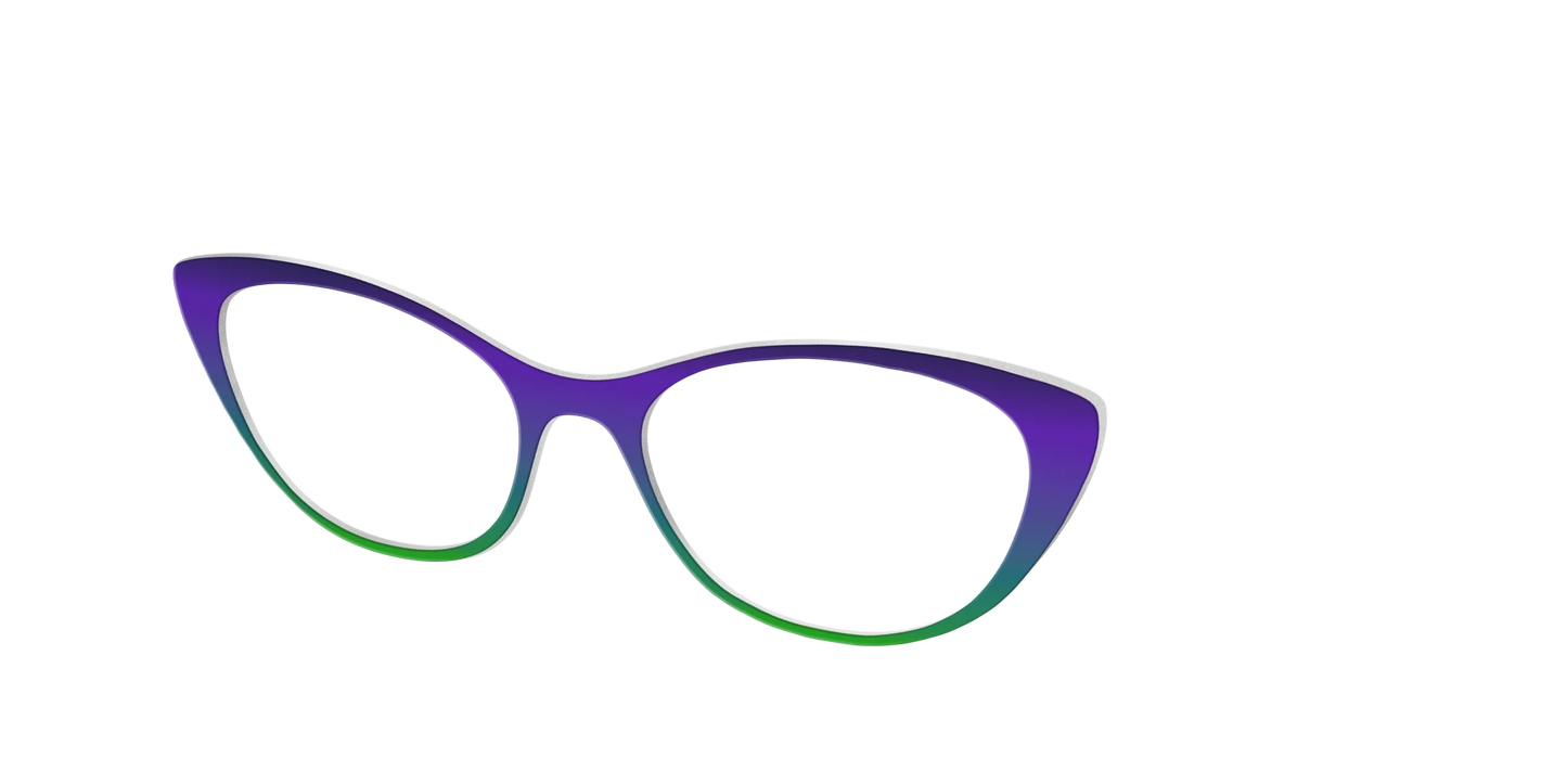 The Ultra Violet to Bright Green Gradient