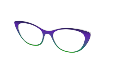 The Ultra Violet to Bright Green Gradient