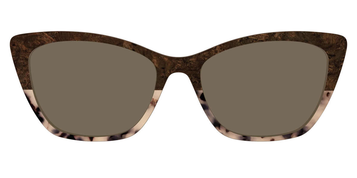 The Polarized Dark Oak Tortoise Split Sun Top