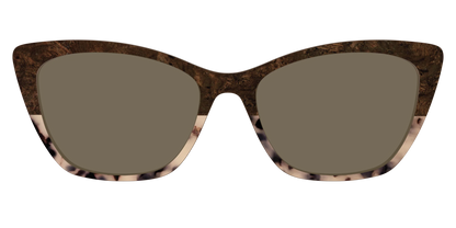 The Polarized Dark Oak Tortoise Split Sun Top