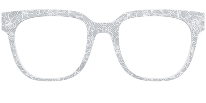 The Pale Gray Floral Lace