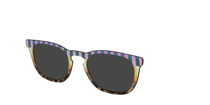 The Polarized Summer Stripes Tortoise Sun Top