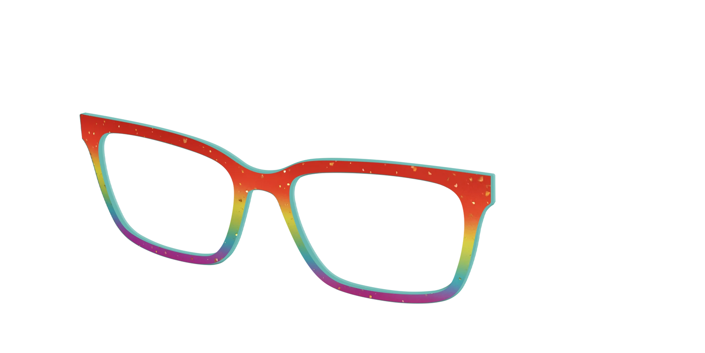The Spectrum Gradient with Gold Flakes