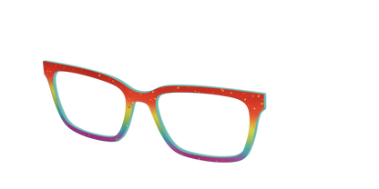 The Spectrum Gradient with Gold Flakes