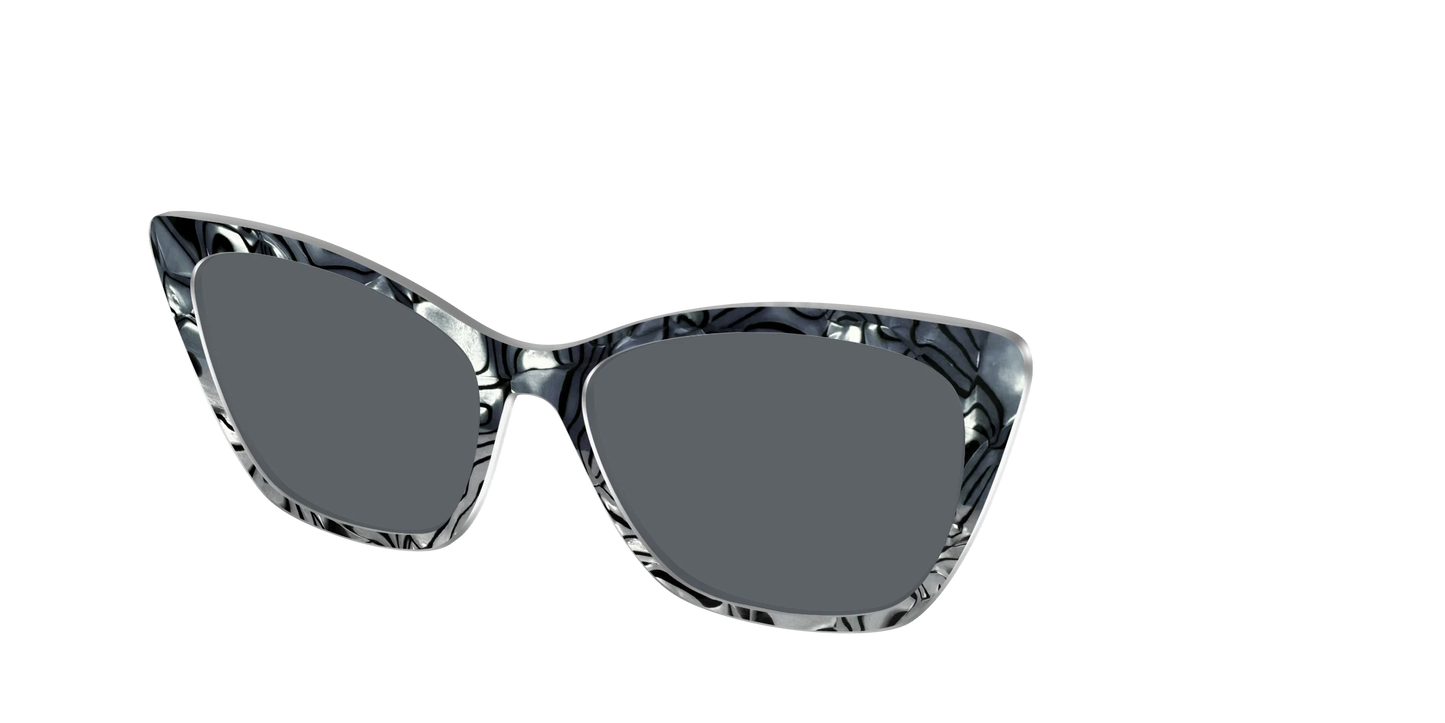 The Polarized Zebra Pearl Split Sun Top
