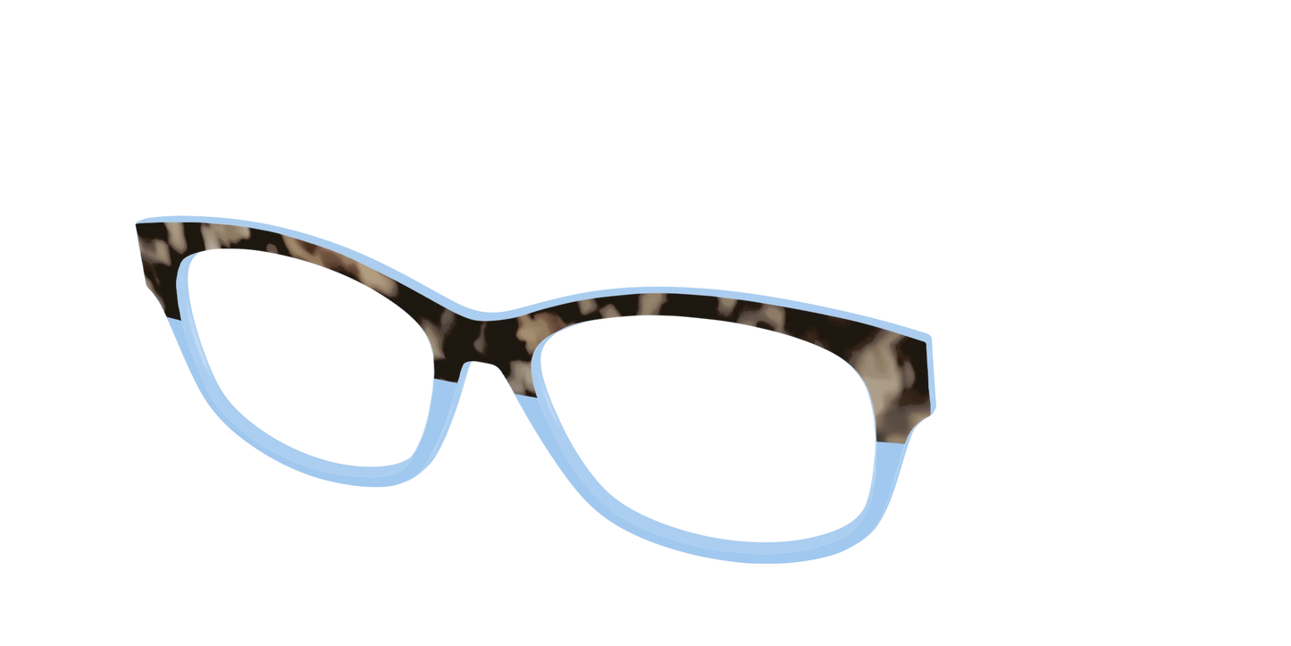 The Denim Tortoise Crystal Split