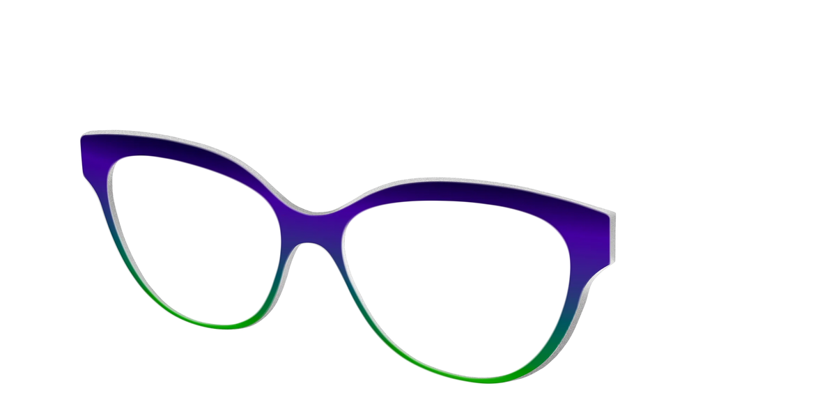 The Ultra Violet to Bright Green Gradient