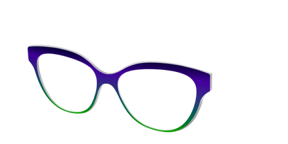 The Ultra Violet to Bright Green Gradient