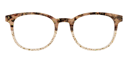 The Khaki Tortoise Crystal Split with Gold Flakes