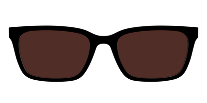 The Black with Brown Golf Lens