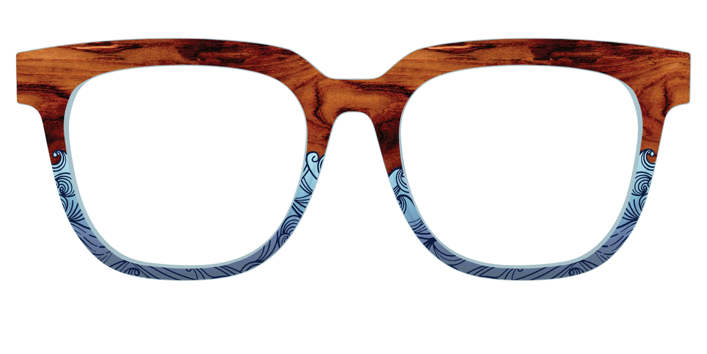 The Blue Wood Waves Crystal