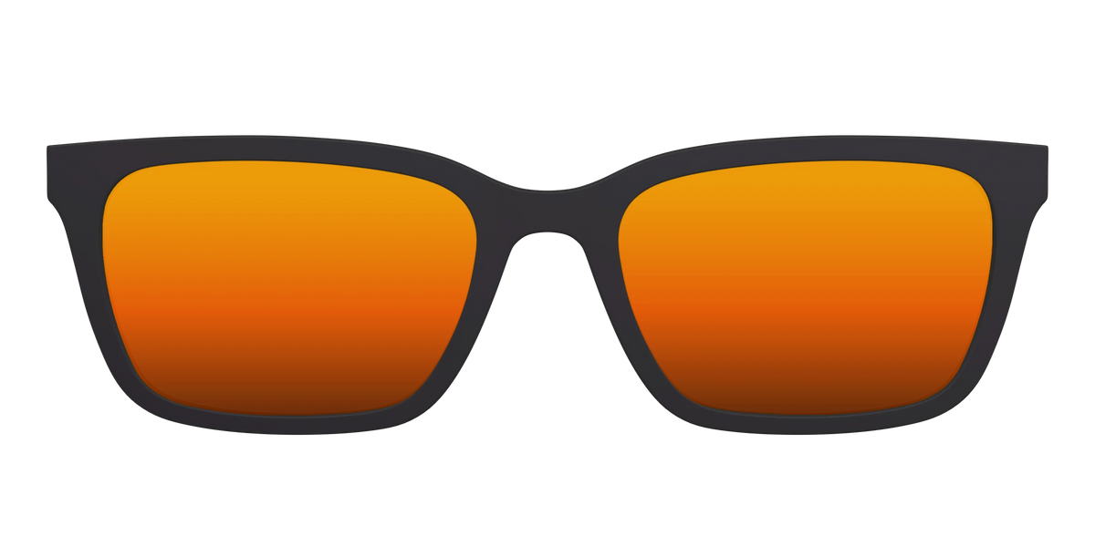 The Polarized Orange Reflective Sun Top