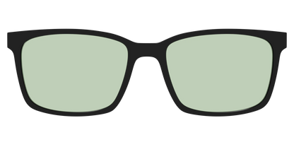 The Black With Sage Green Lens