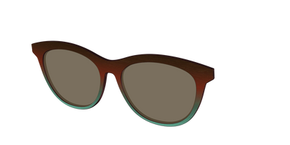 The Polarized Mahogany to Juniper Woodgrain Sun Top
