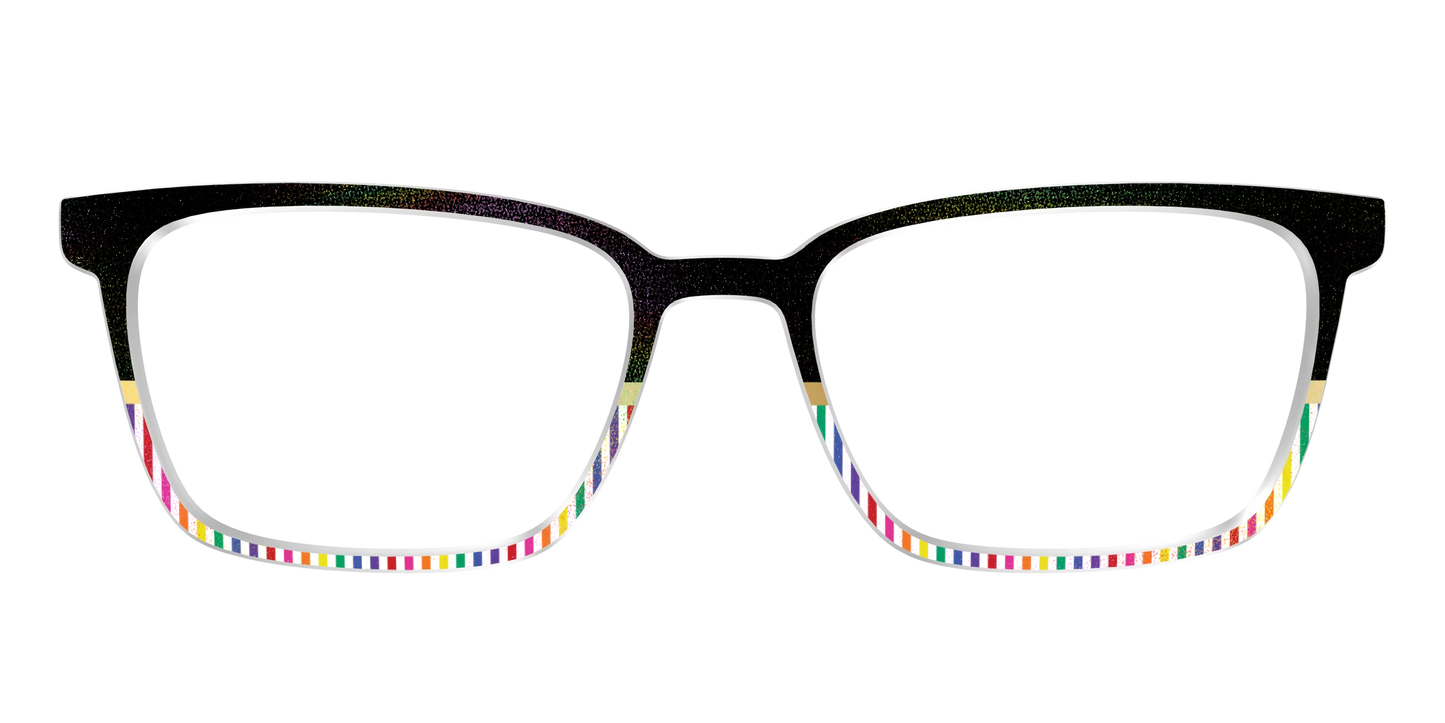 The Chic Pride Stripes Crystal with Gold Foil