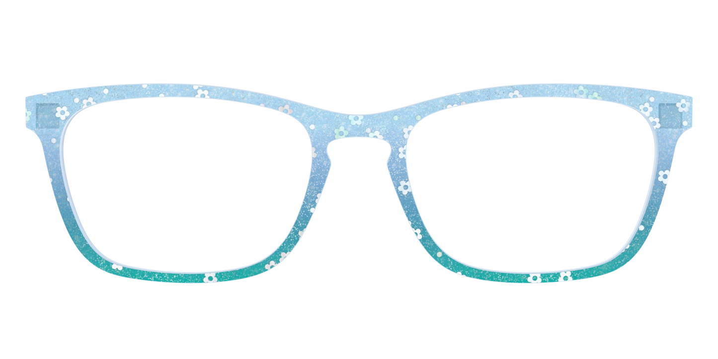 The Sky Blue Crystal with Daisy Glitter