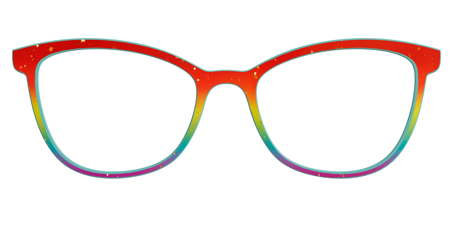 The Spectrum Gradient with Gold Flakes