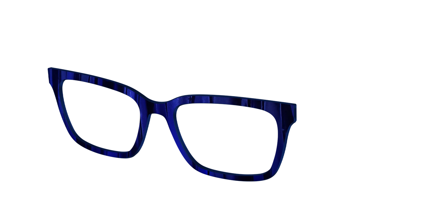 The Indigo Moire Stripes