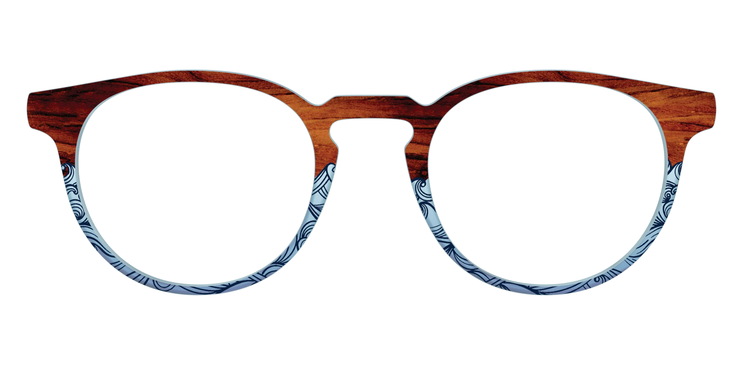 The Blue Wood Waves Crystal