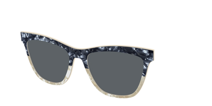 The Polarized Navy to Taupe Pearl Split Sun Top