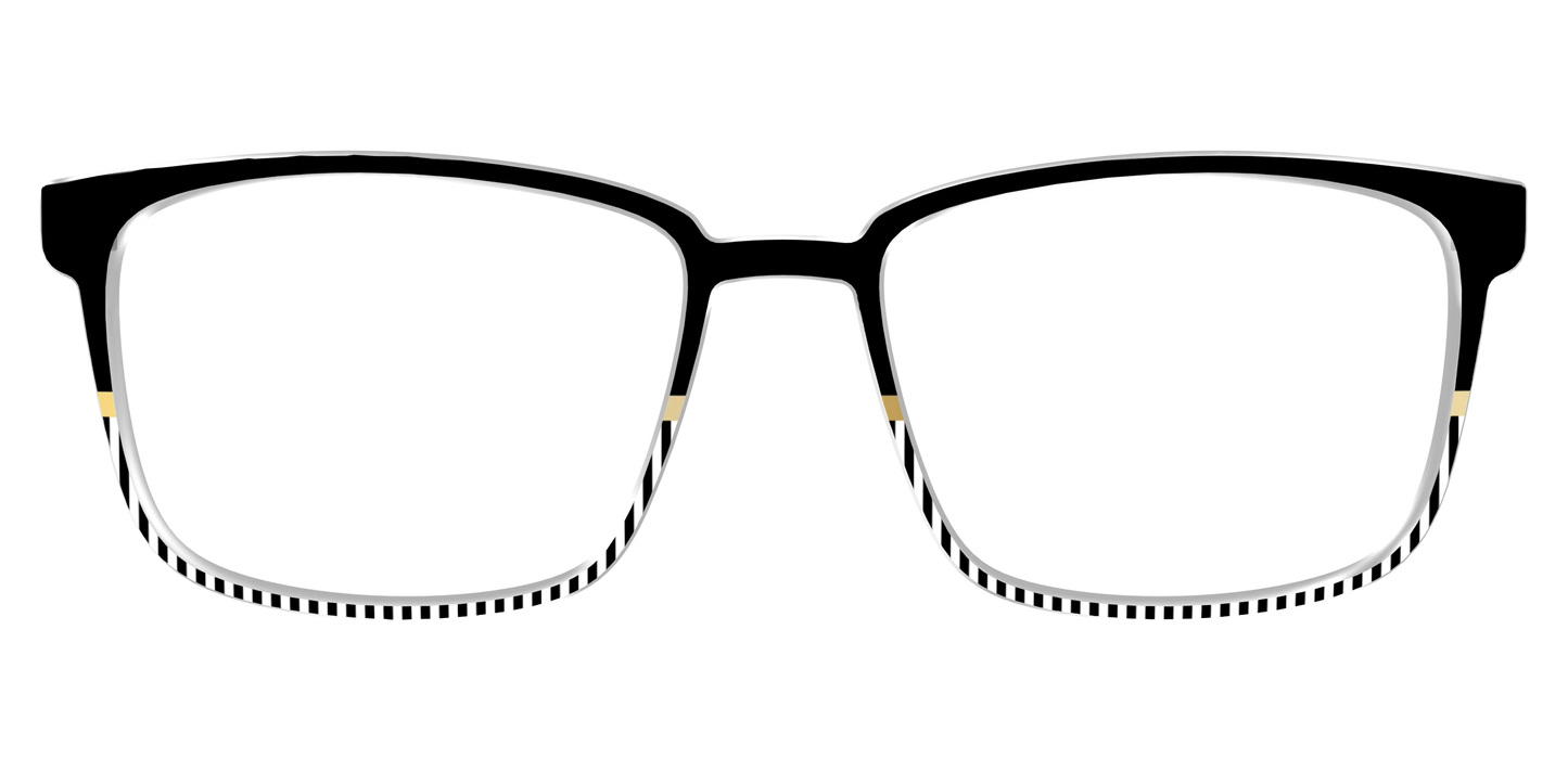 The Chic Stripes Crystal with Gold Foil