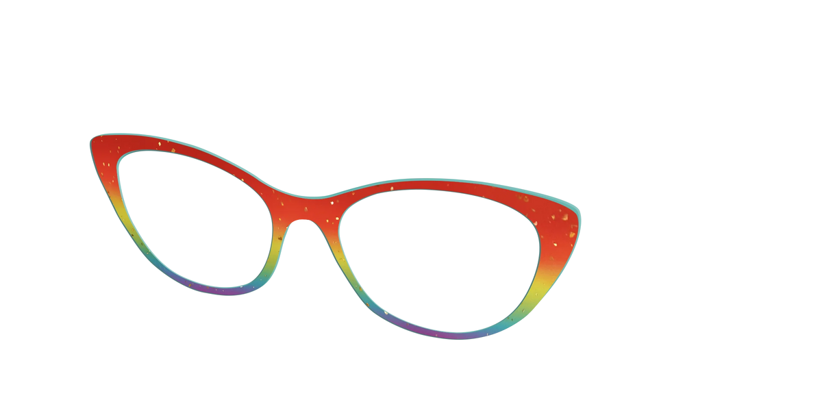The Spectrum Gradient with Gold Flakes