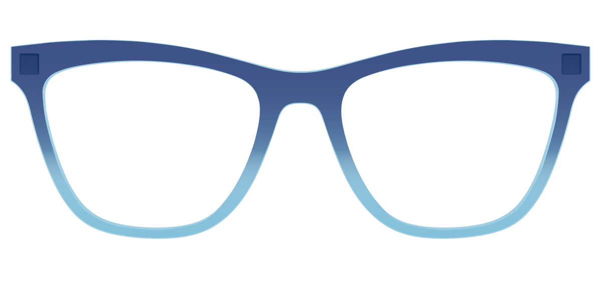 The Indigo to Sky Blue Gradient Crystal