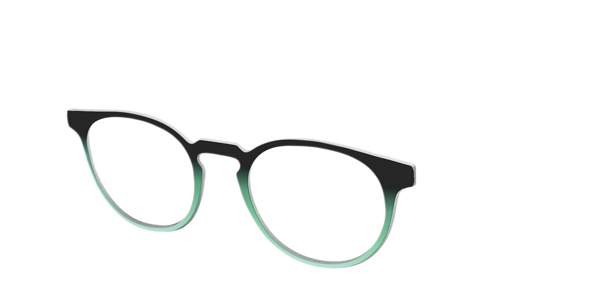 The Black to Spearmint Gradient