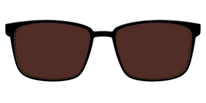 The Black with Brown Golf Lens