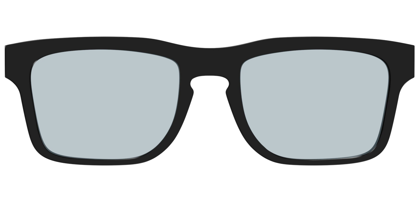 The Black With Slate Blue Lens