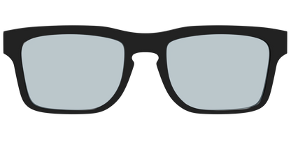 The Black With Slate Blue Lens