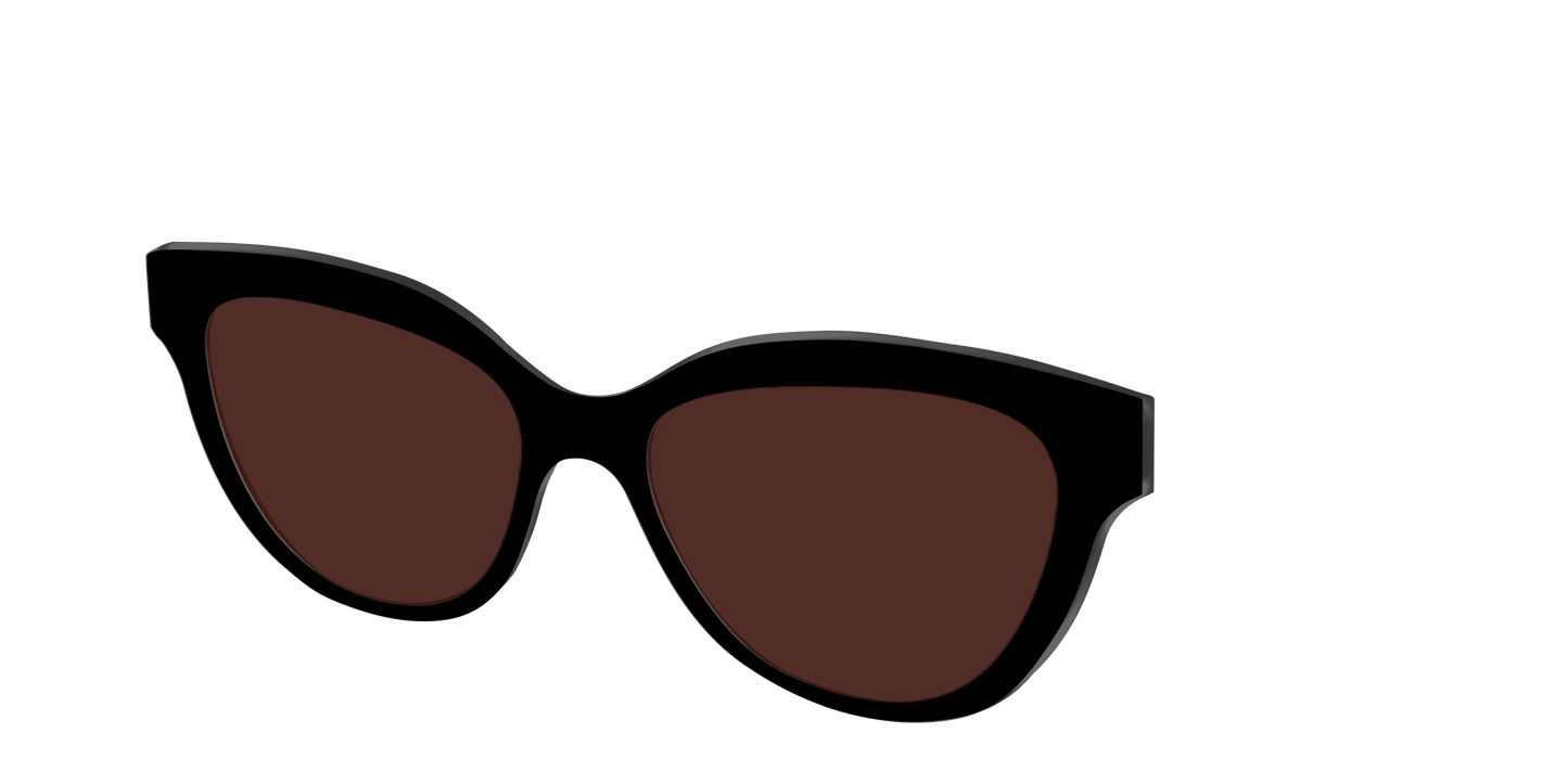 The Black with Brown Golf Lens