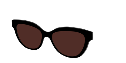 The Black with Brown Golf Lens