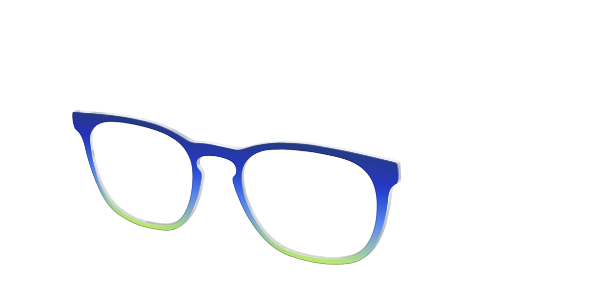 The Sapphire to Chartreuse Gradient