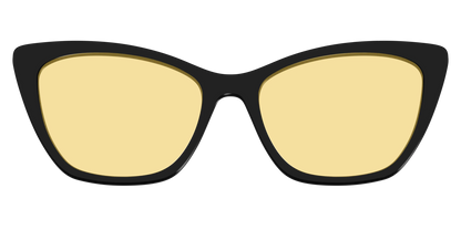 The Black With Citrine Yellow Lens