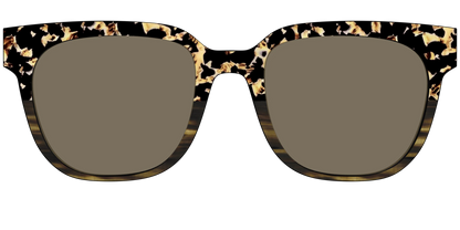 The Polarized Caramel Tortoise Horn Split Sun Top