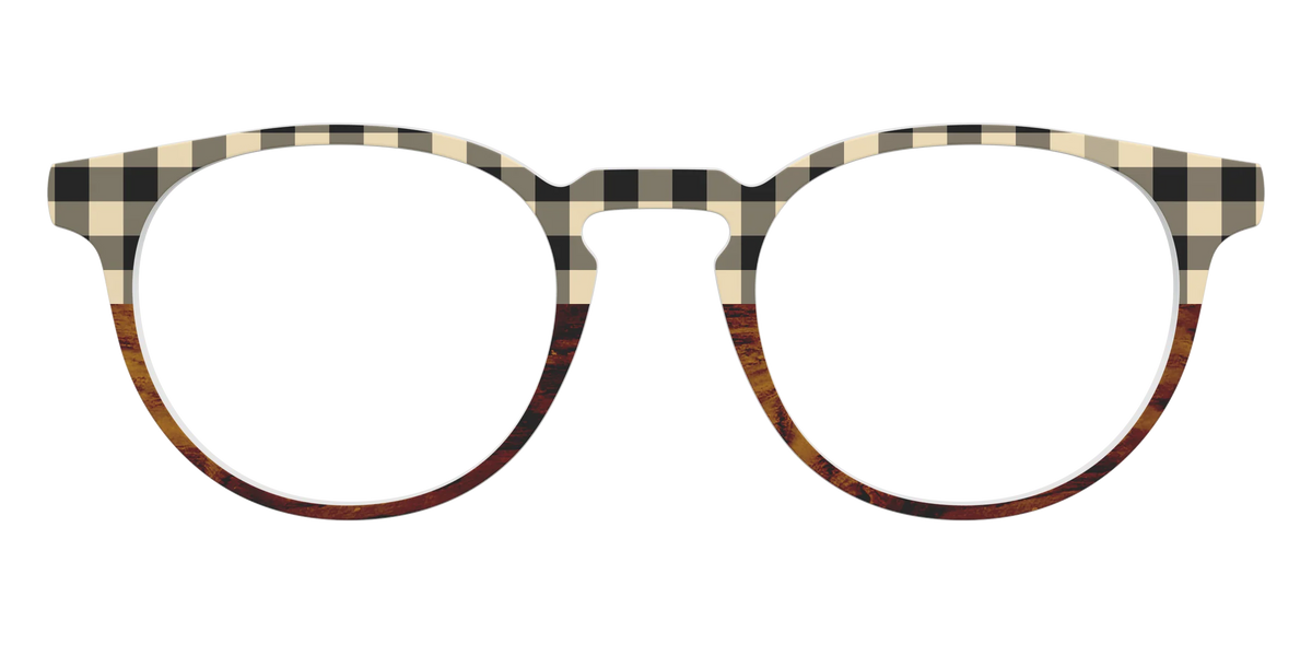 The Ivory Plaid Wood Split
