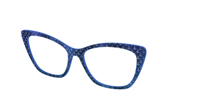 The Blue Shimmer with Silver Foil Anchors